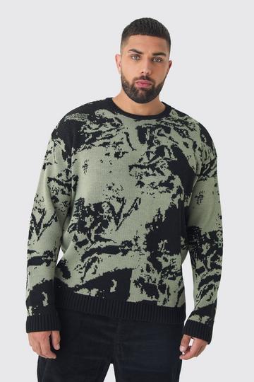 Plus Renaissance Oversized Knitted Sweat black