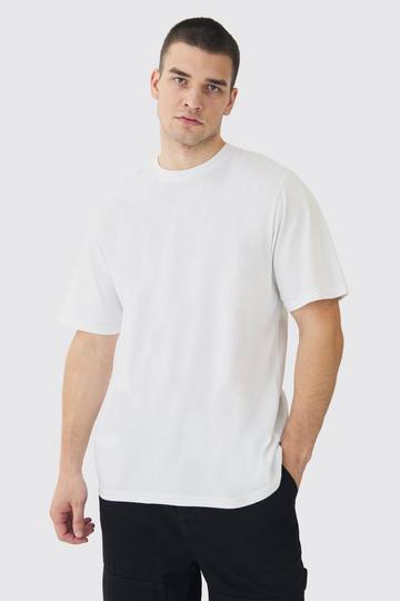 White Tall Basic Crew Neck T-shirt