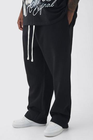 Plus Oversized Drop Crotch Jogger black