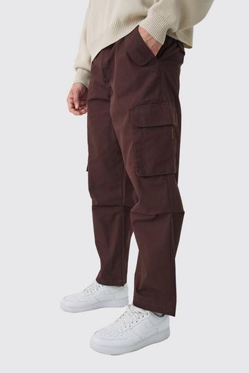 Skater Fit Ripstop Cargo Trousers chocolate