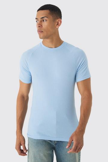 Rib Athlete Raglan T-shirt blue