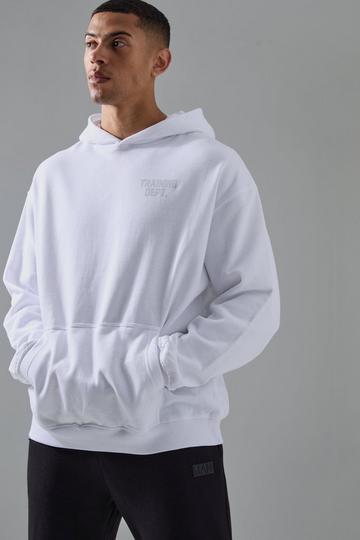 White Man Active Training Dept Oversized Hoodie