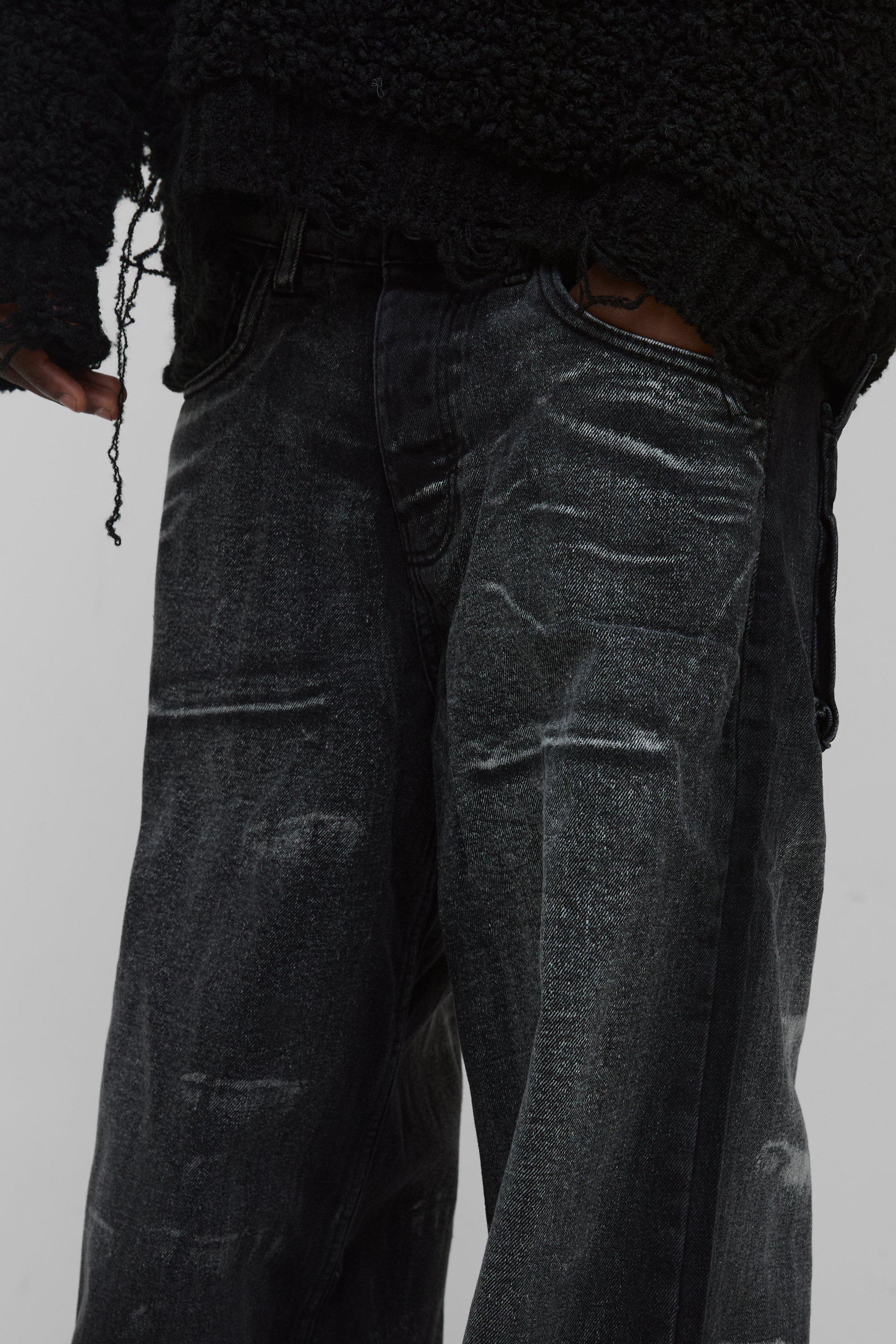 Silver baggy jeans deals