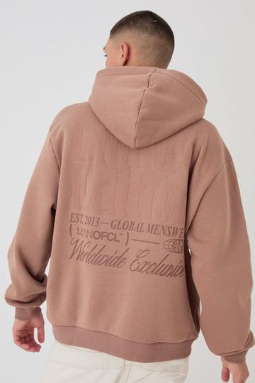 Oversized High Build Limited Edition Hoodie chocolate