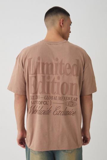 Oversized High Build Limited Edition T-Shirt chocolate