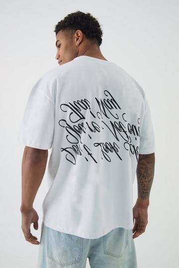 Embroidered OFCL Script T-Shirt white