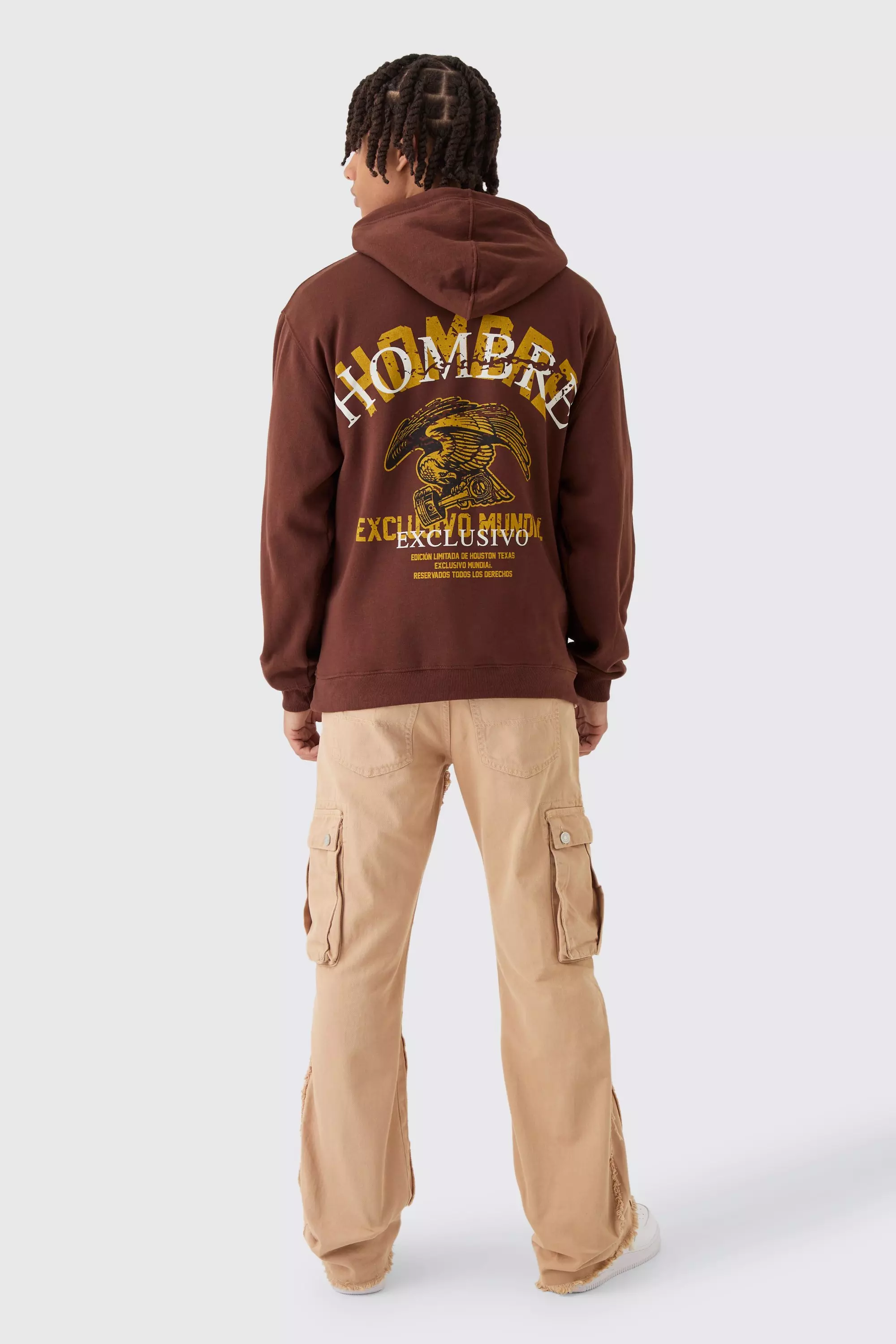 Relaxed Flared Ecru Carpenter Cargo Jeans alternative image