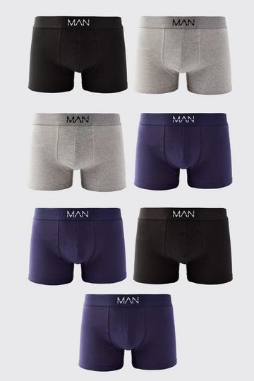 7 Pack Mixed Colour Man Trunks multi