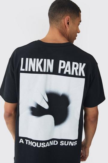 Oversized Linkin Park Band License Graphic T-Shirt black