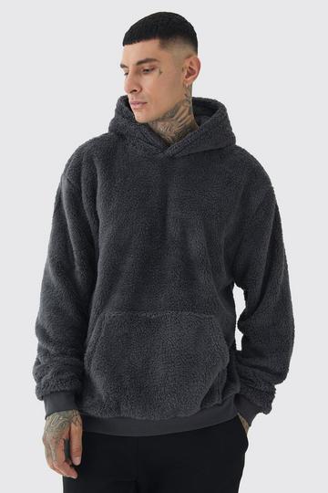 Tall Borg Oversized Hoodie charcoal