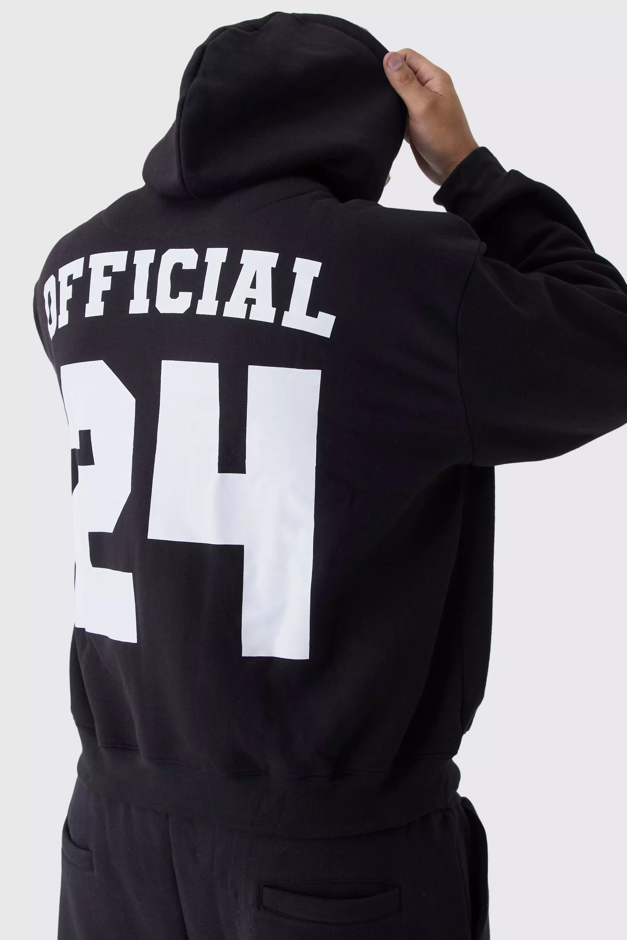 【BAON】[unisex] Nemoe printed brushed over hoodie Oversized Road To Nowhere Puff Print Hoodie | boohoo