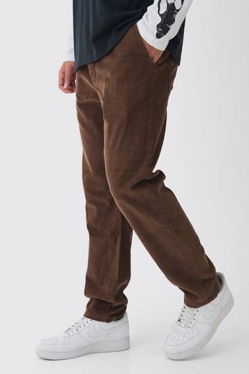 Tapered Cord Trouser chocolate