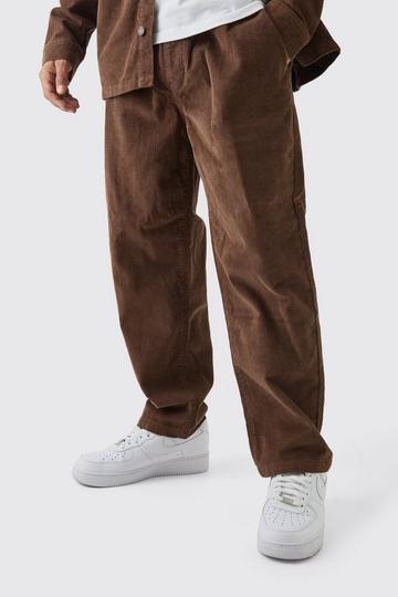 Skate Fit Woven Tab Cord Trouser chocolate