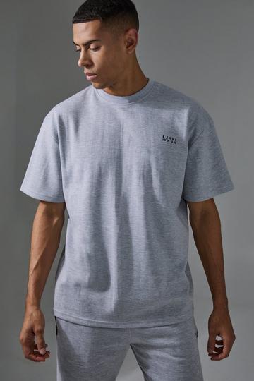 Man Active Oversized Fleece Pro T-Shirt grey