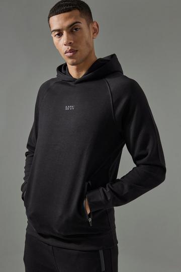 Man Active Pro Fleece Reg Fit Hoodie black