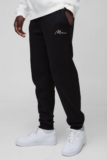 330GSM Man Signature Regular Fit Jogger black