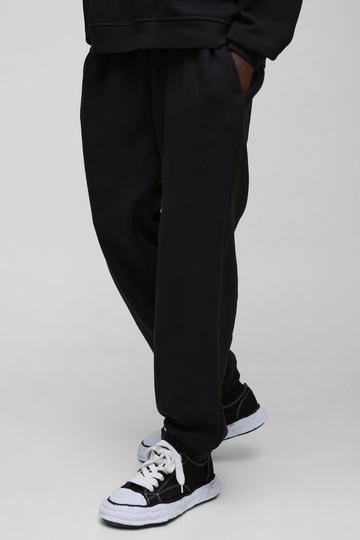 330GSM Oversized Fit Basic Jogger black