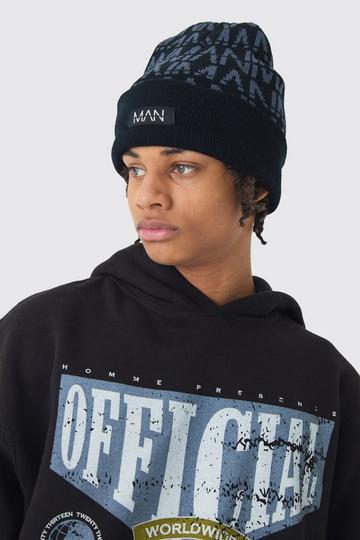 Black All Over Man Dash Tonal Beanie