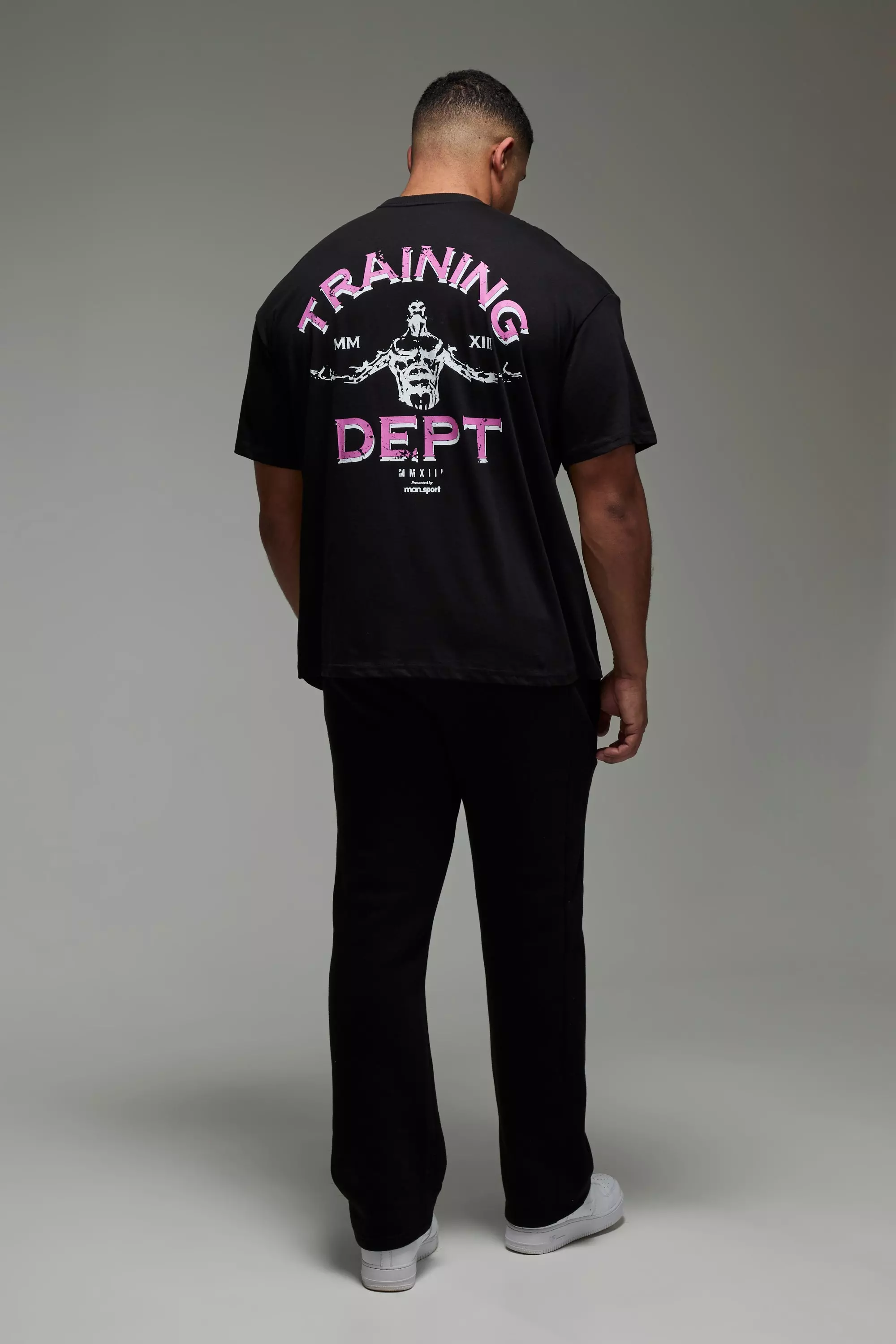 Black Man Active Training Dept Oversized T-shirt alternative image