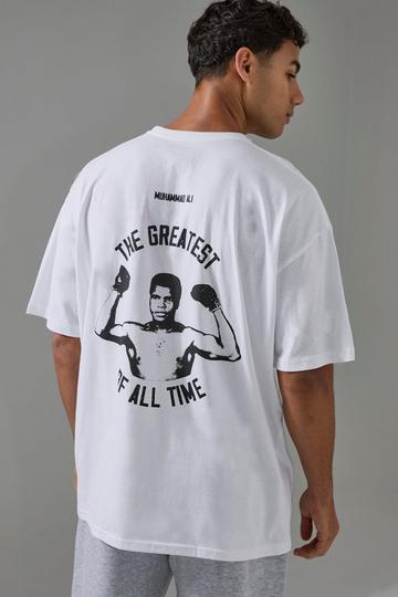 Active Oversized Muhammad Ali Legends Never Die License T-shirt white