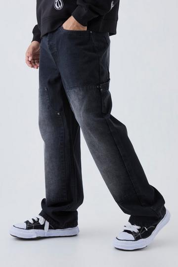 Relaxed Fit Carpenter Jeans washed black