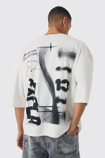 Grey Extreme Oversized Spray Wash Expedition T-shirt