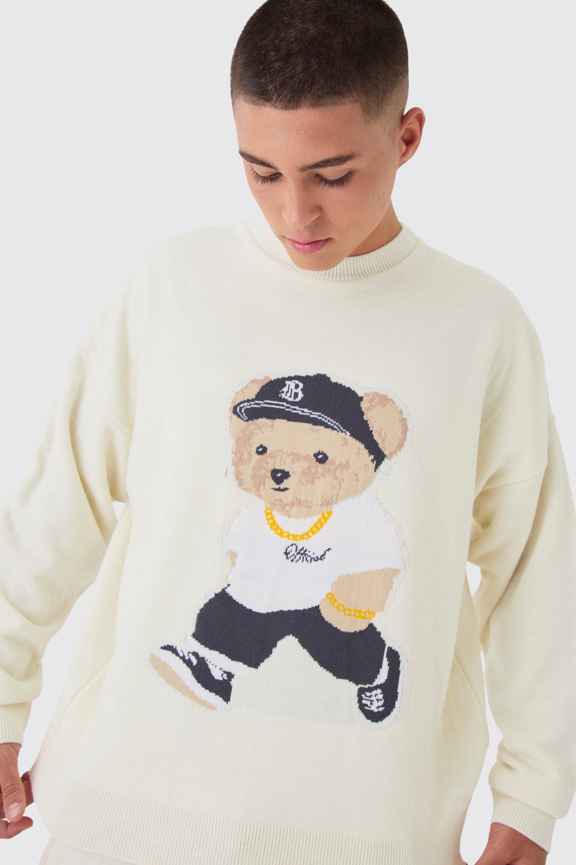 Oversized Teddy Graphic Jumper