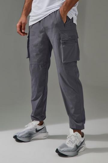 Man Active Cargo Cuffed Reg Fit Jogger charcoal