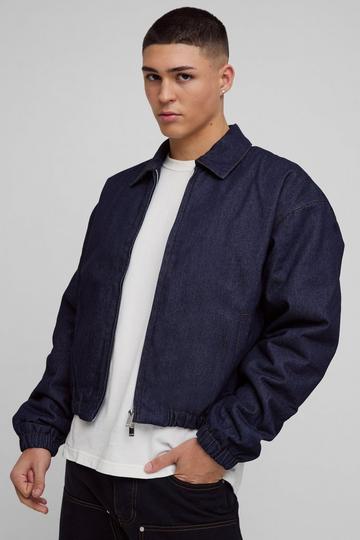 Boxy Denim Padded Jacket indigo