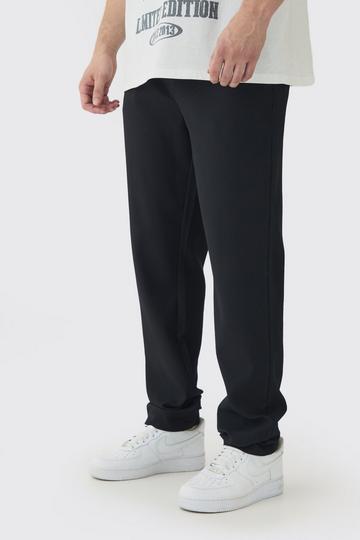 Tall Pleated Tapered Trousers black