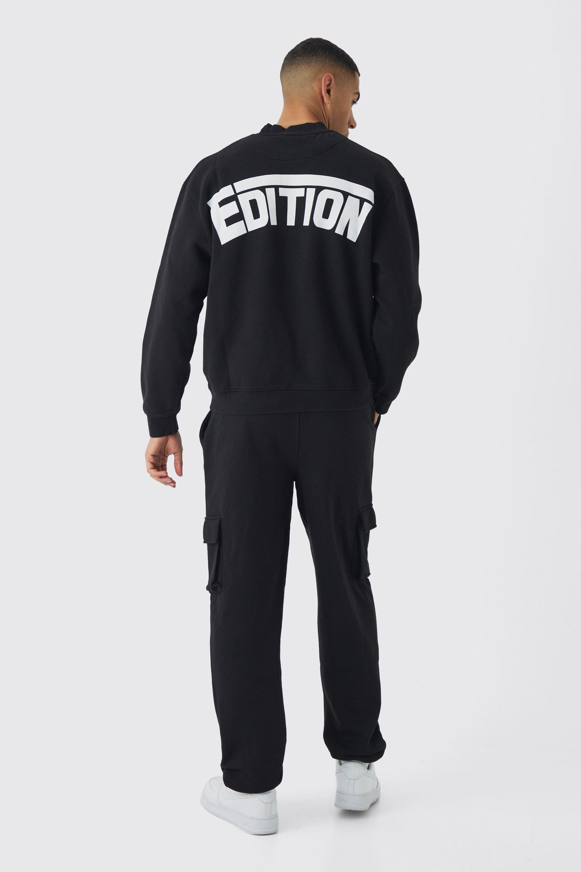 Tuta sportiva oversize stile Cargo felpa con girocollo esteso boohoo IT
