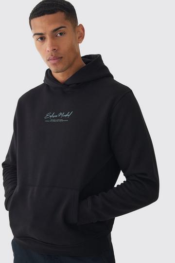 Portugal Embroidered Hoodie black