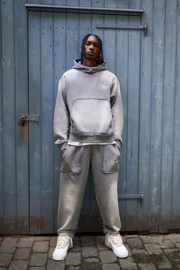 Oversized Seam Detail Joggers charcoal