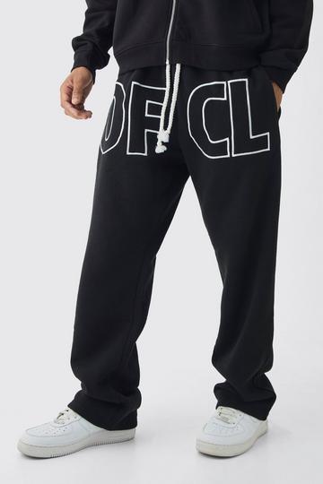 Relaxed Fit OFCL Applique Jogger black