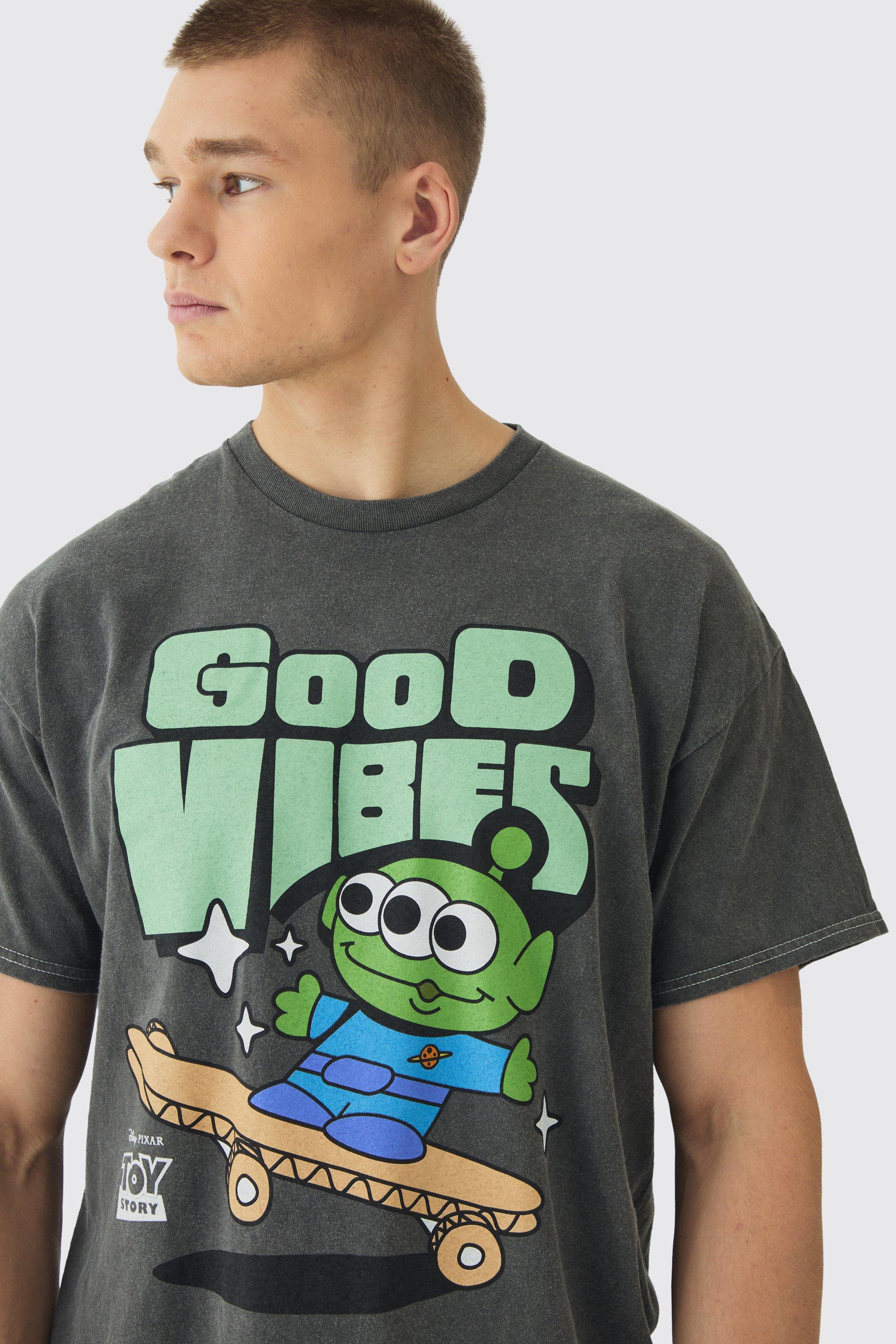Disney Toy Story Alien Wash License Print T Shirt boohoo IE