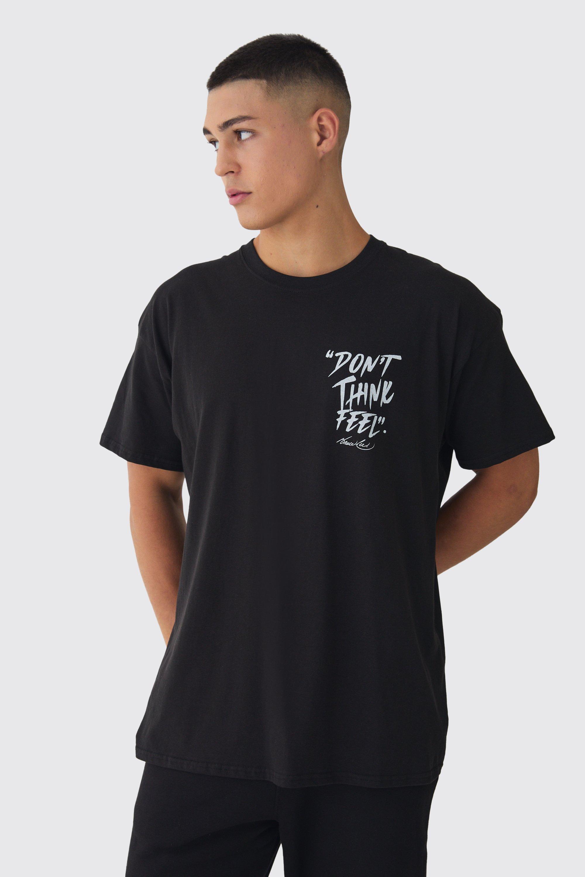 Oversized Bruce Lee License Print T-Shirt | boohoo