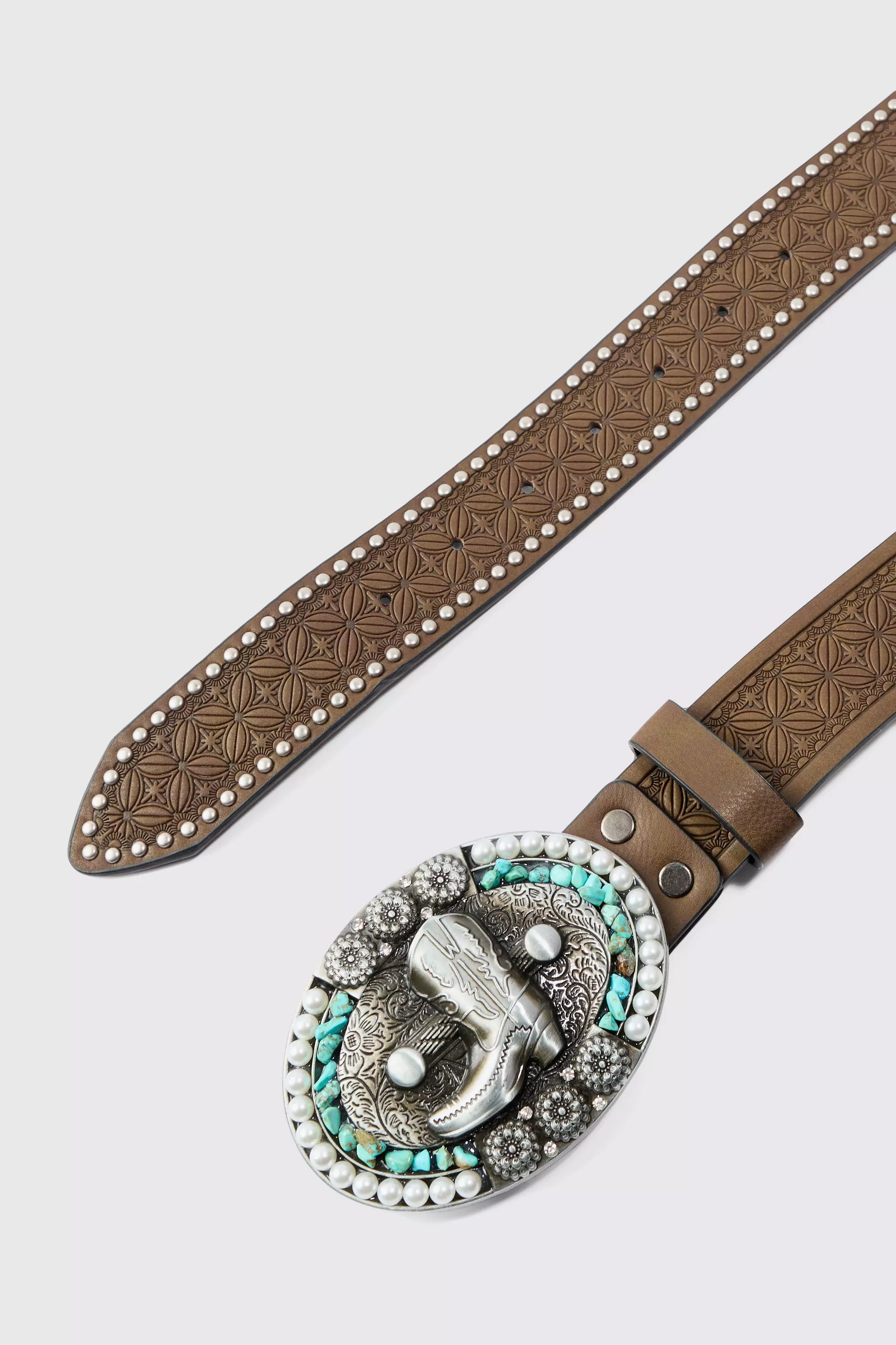Cowboy Boot Brown Belt صورة بديلة