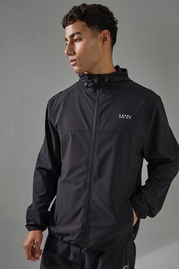 Black Man Active Shower Resist Ventilated Windbreaker