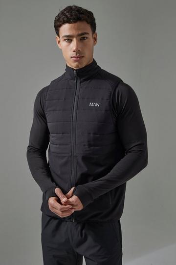 Man Active Shower Resist Packable Gilet black