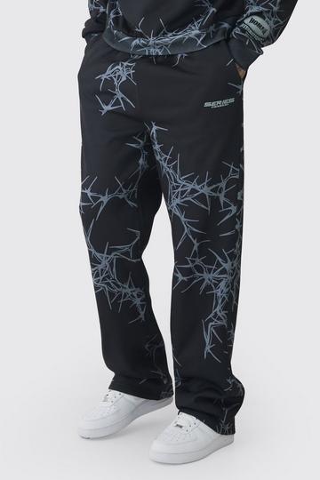 Tall Relaxed All Over Print Jogger black