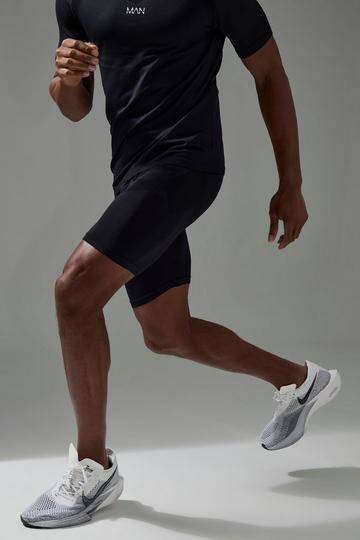 Man Active Seamless Base Layer Short black