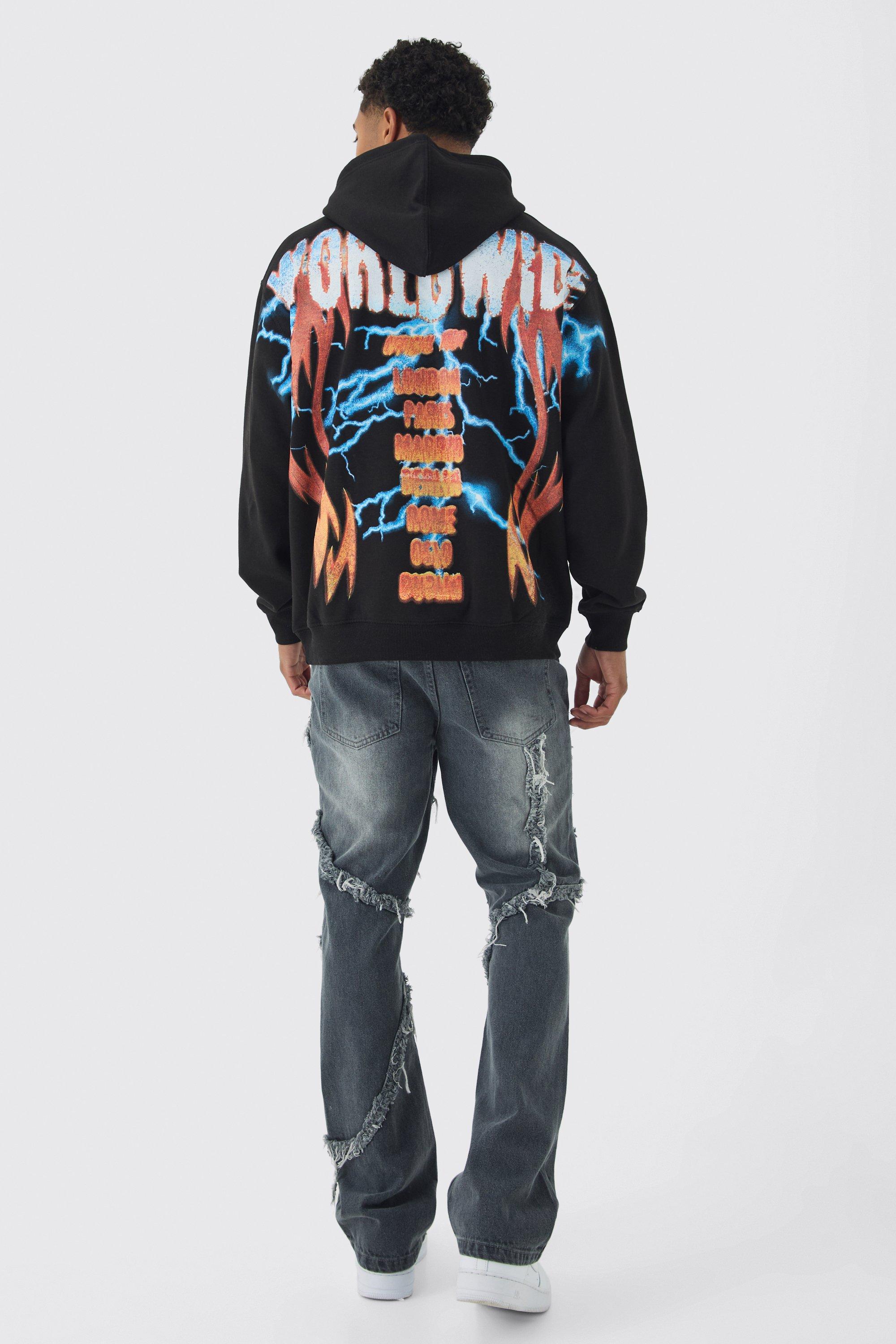 Hoodie with graphic on back hot sale