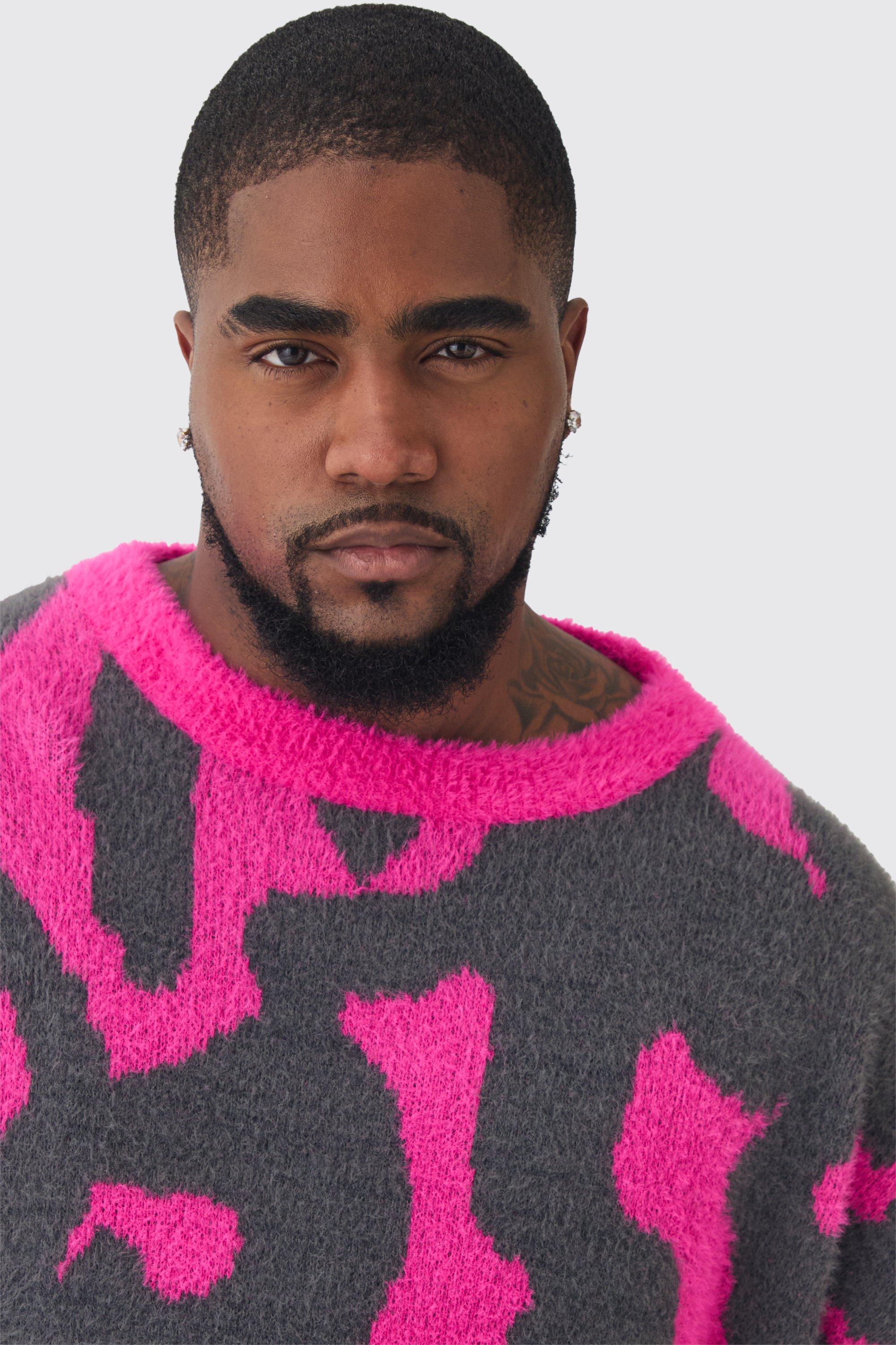 Pink fluffy sweatshirt best sale