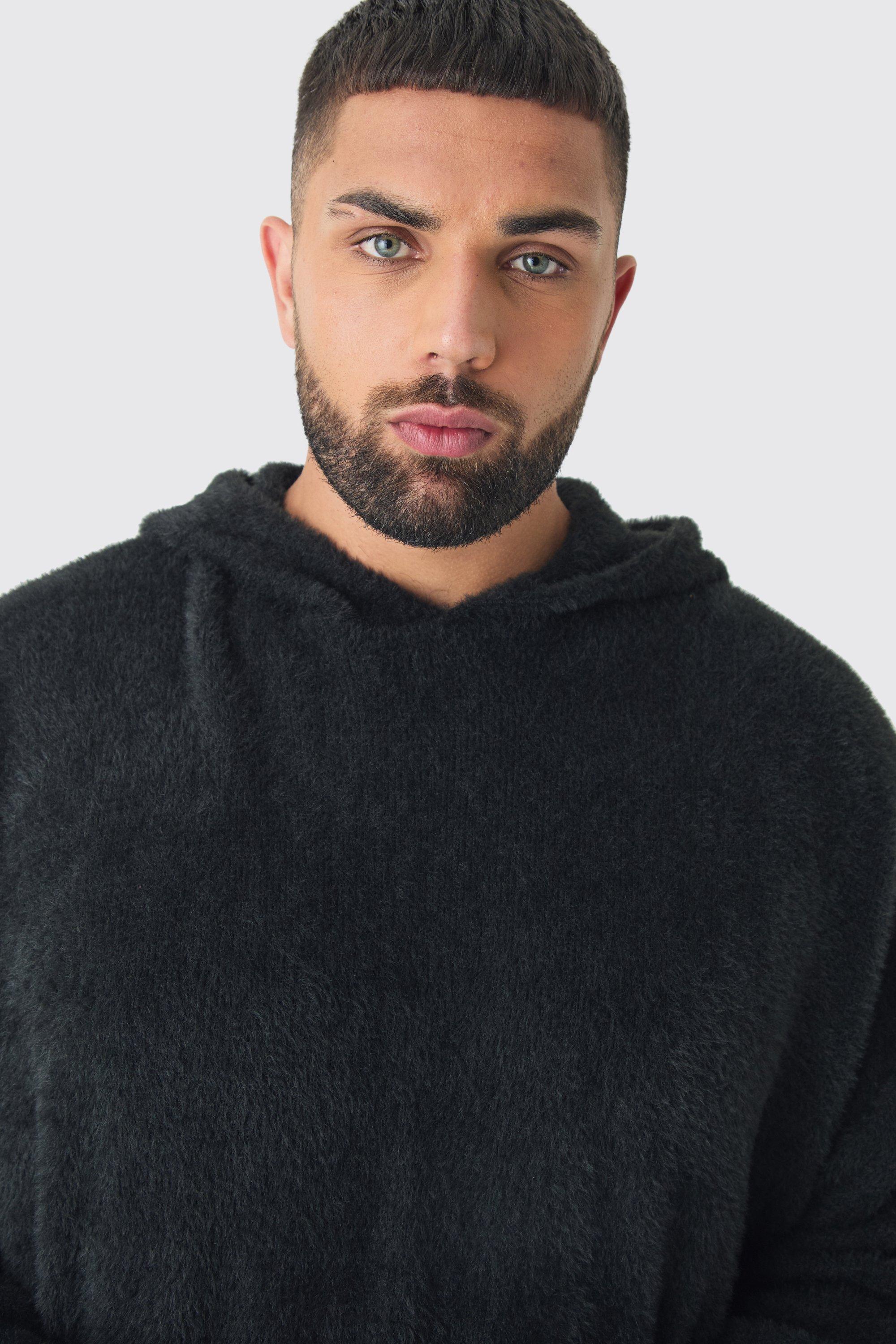Boohoo fluffy hoodie hotsell