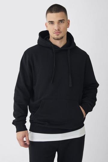 Tall Regular Fit Hoodie in Zwart black