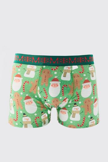 Gingerbread Man Boxers green