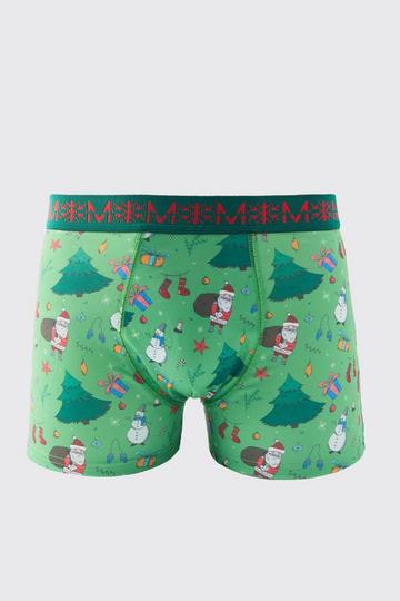 Christmas Boxers green