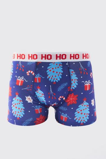 Blue Christmas Boxers