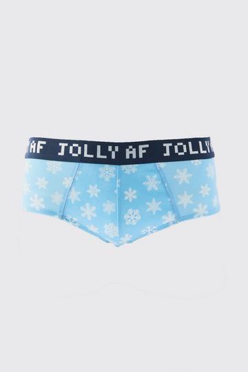 Snowflake Briefs blue