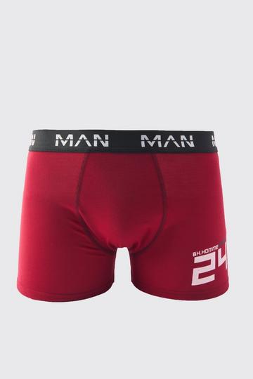 Man Apres Ski Boxers burgundy